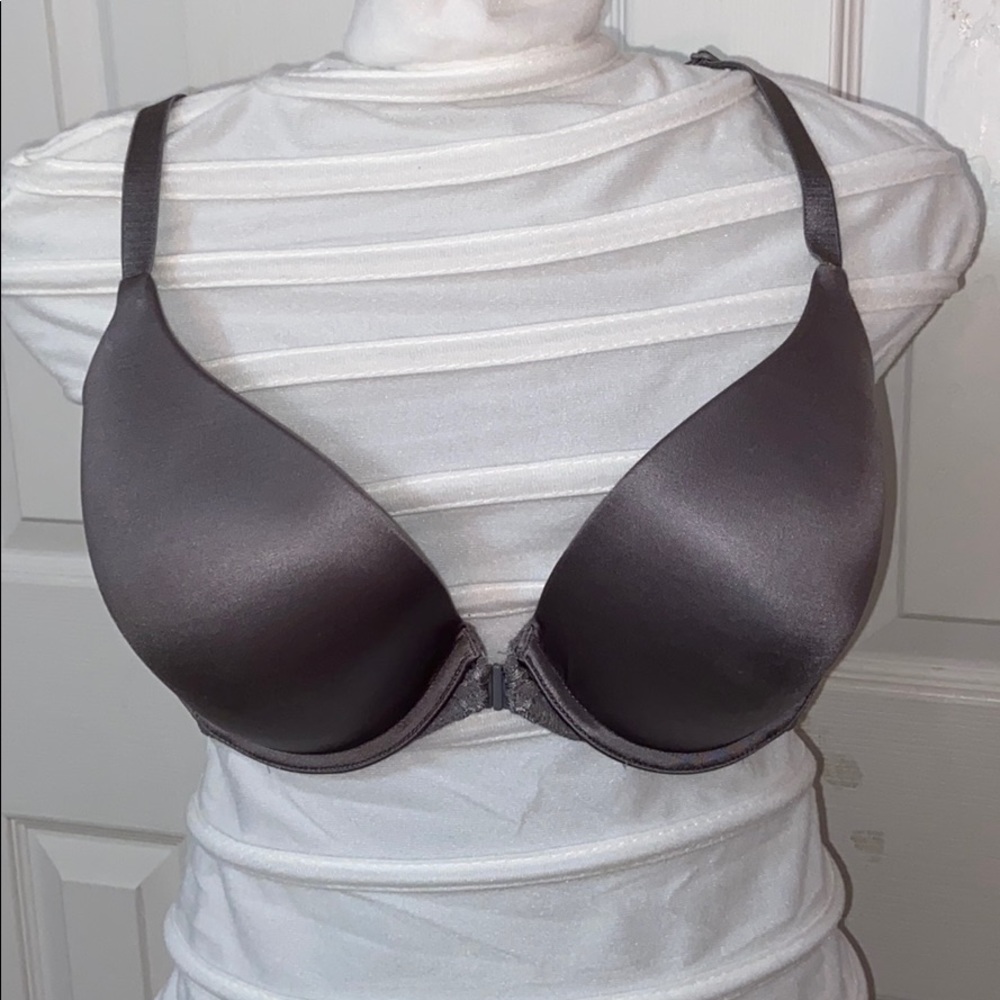 Silver lace bra